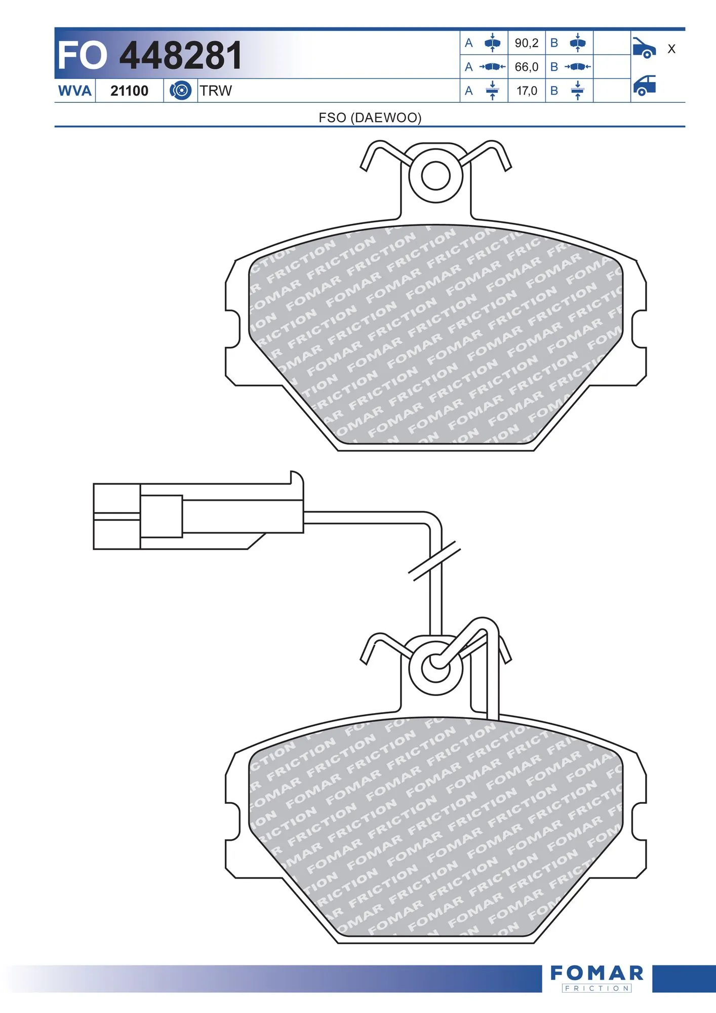 Brake Pad Set, disc brake